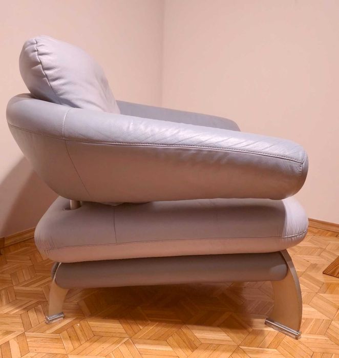 Skórzany fotel KLER, w dobrym stanie