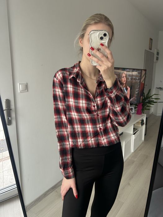 Krotka koszula w krate