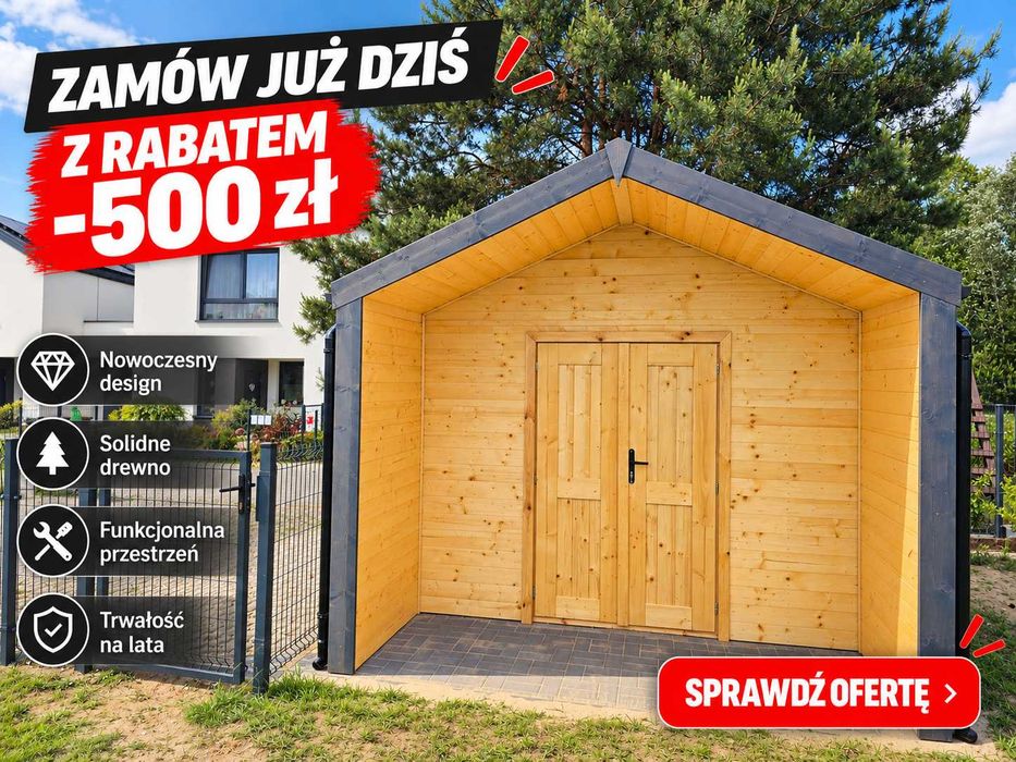 Domek ogrodowy 4x3 NOWOCZESNA STODOŁA | Producent | PROMOCJA -500 zł
