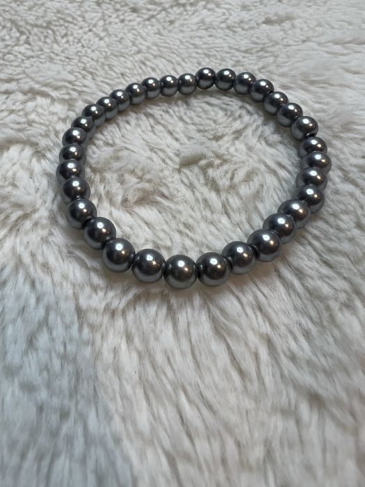 Bransoletka koraliki metaliczne aesthetic casual 24