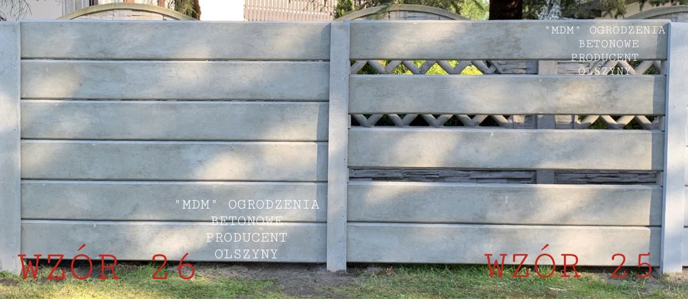 MDM OGRODZENIE betonowe producent podmurówka