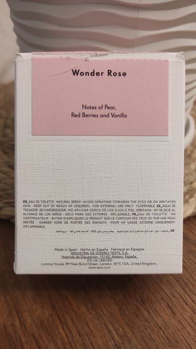 Туалетна вода Zara Wonder Rose day collection