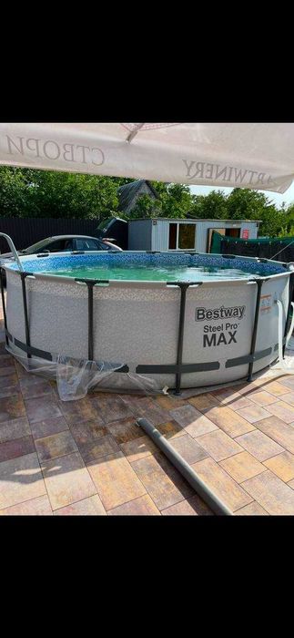 Бассейн каркасный Bestway Steel Pro MAX 488 х 122 см с песочным фильтром