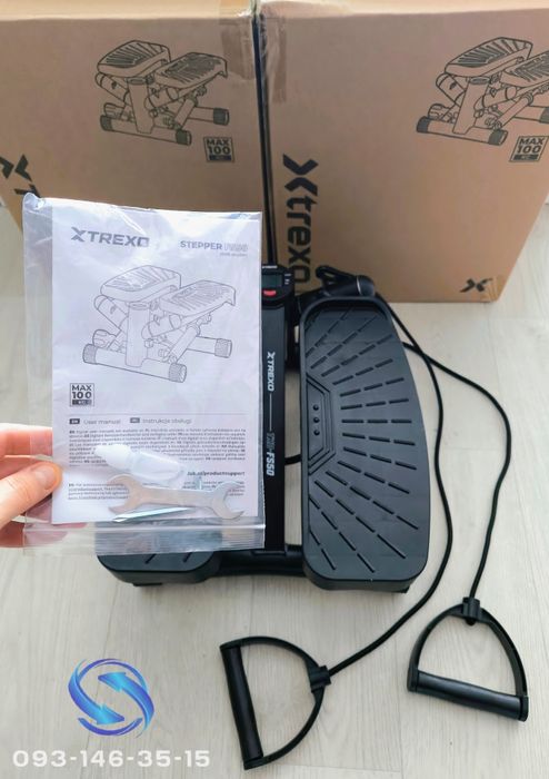 Поворотний степпер Trexo PRO домашній кардіо тренажер фітнес схуднення реабілітація