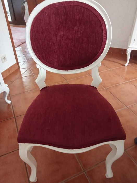 Cadeiras vintage sala conjunto de 4