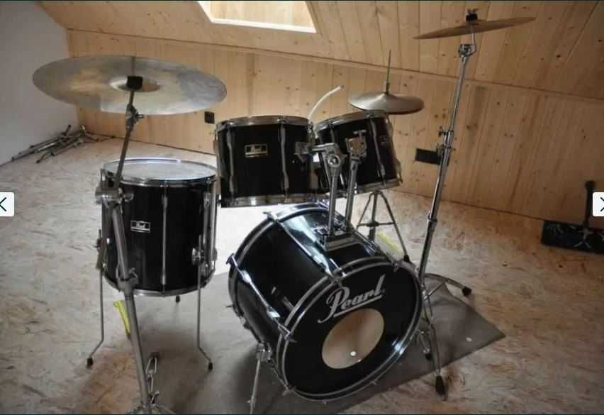 PEARL EXPORT+talerze Paiste-kompletna, nastrojona gotowa do gry!