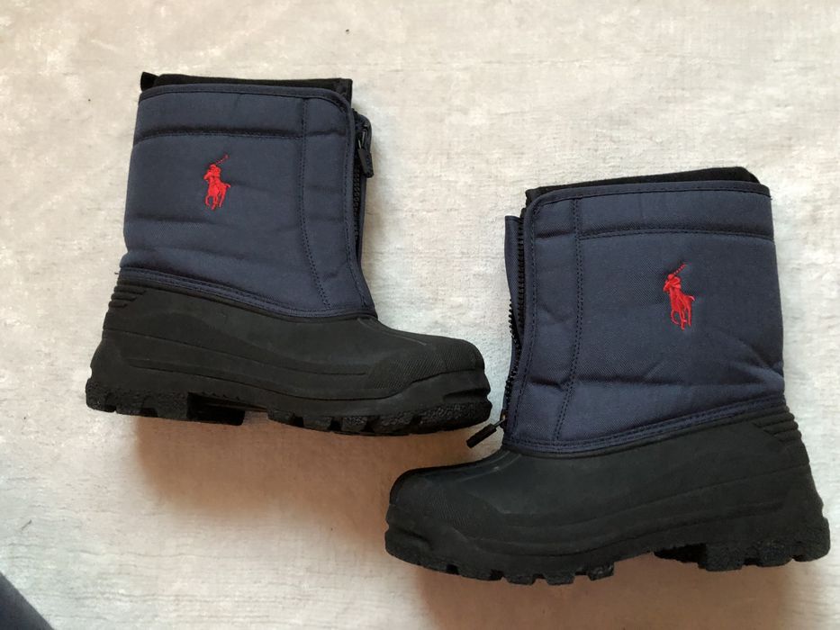 Polo ralph lauren kozaki granatowe śniegowce ciepłe wygodne 34 zimowe