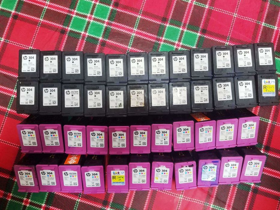 Lote de tinteiros HP 304 originais vazios