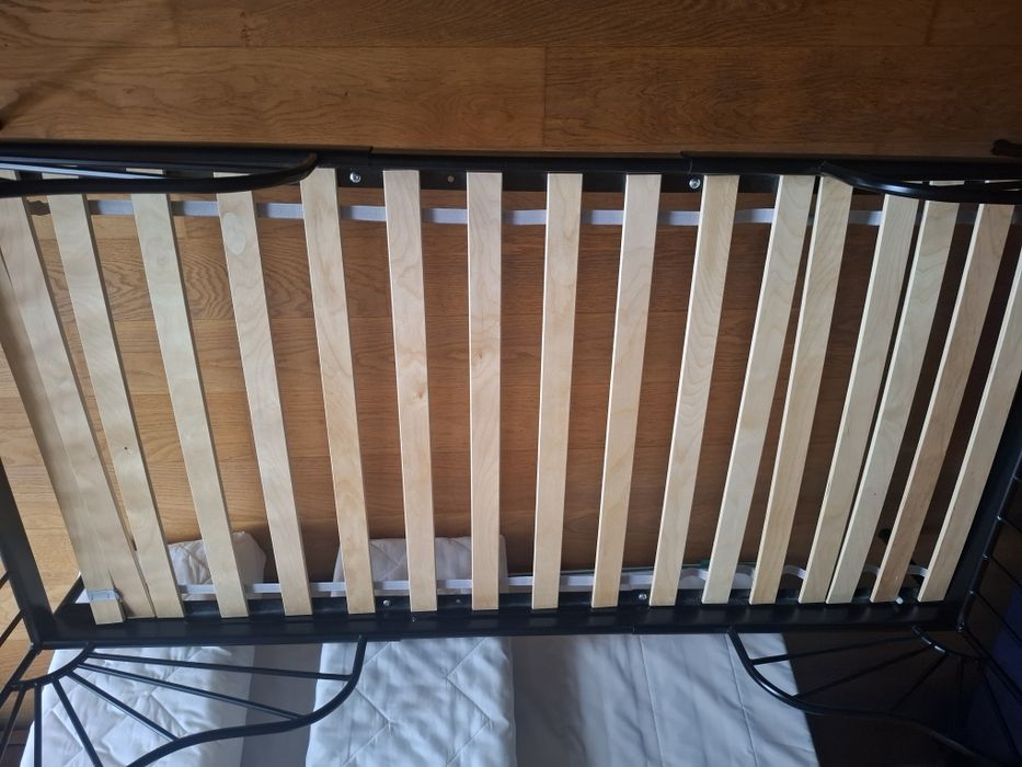 Łóżko IKEA Minnen Rosnące Czarne