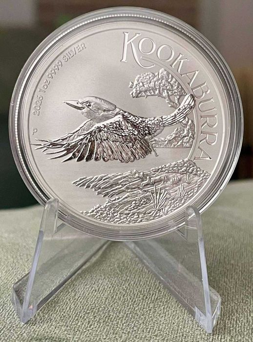 Срібна монета Кукабура 2026 року 31.1 грам