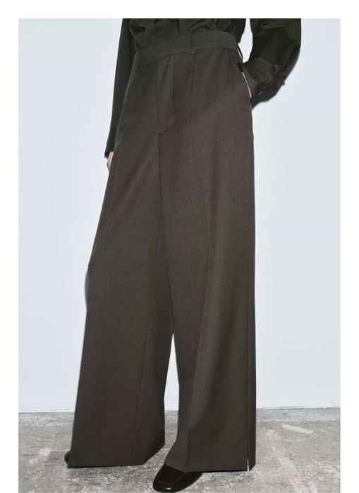 Брюки Zara M/L сіро-коричневі