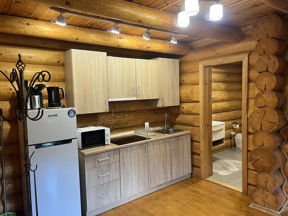 Здають деревʼяні двоповерхові будинки з кухнею