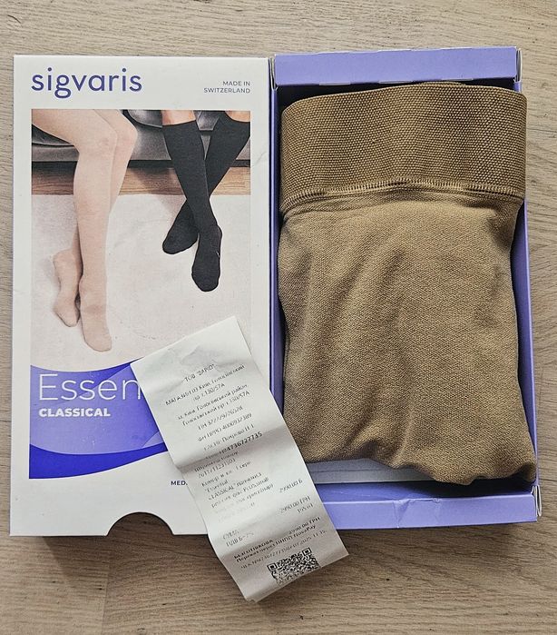 Компресійні панчохи Sigvaris Essential Classical, клас 1, розмір S+