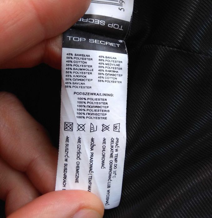 Marynarka męska slim fit Top Secret