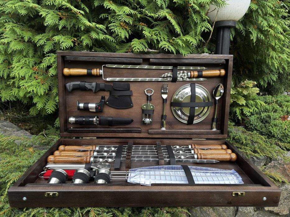 Подарочный набор шампуров для отдыха на природе