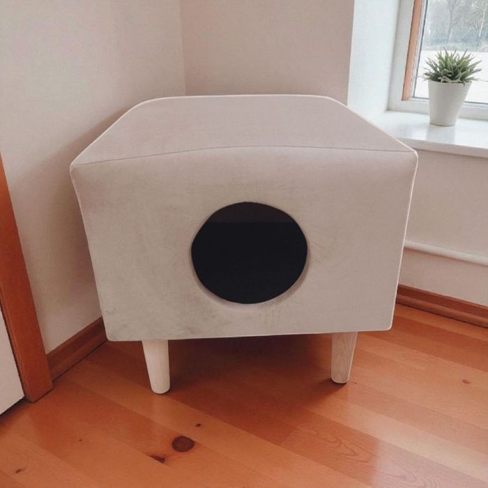 Pufa siedzisko domek dla kota nowa