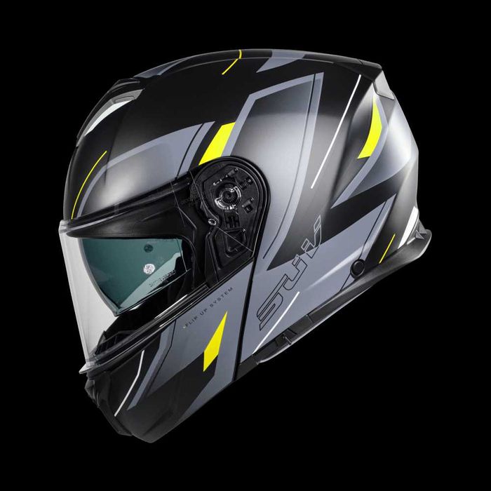 Capacete CMS SUV modular MILLE amarelo