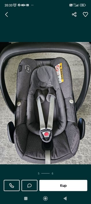 Wózek jedno i nosidełko maxi cosi