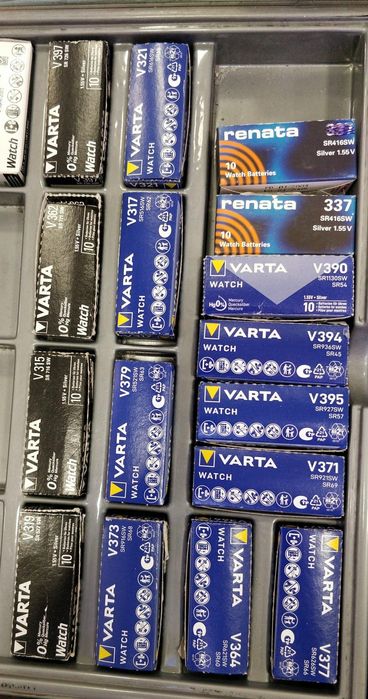 Pilhas para relógios e aparelhos electrónicos