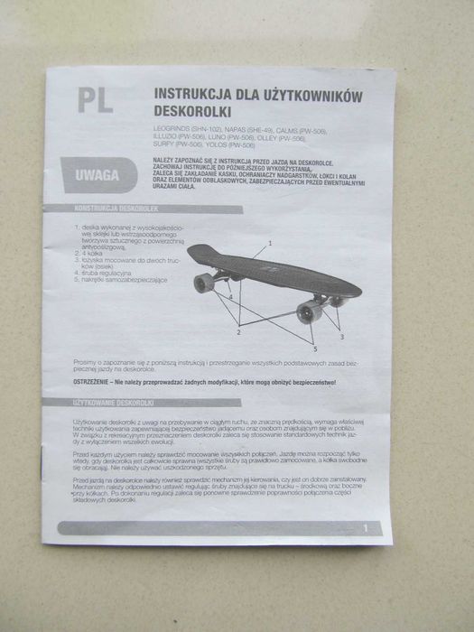 Deskorolka fiszka cool slide  Yolos PW-506