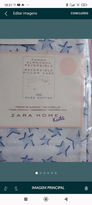 Zara,capa e 2 fronhas