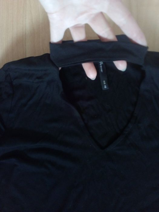 Sukienka tunika czarna house z chokerem