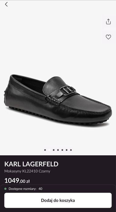 Mokasyny Karl Lagerfeld r. 41, nowe, nieużywane