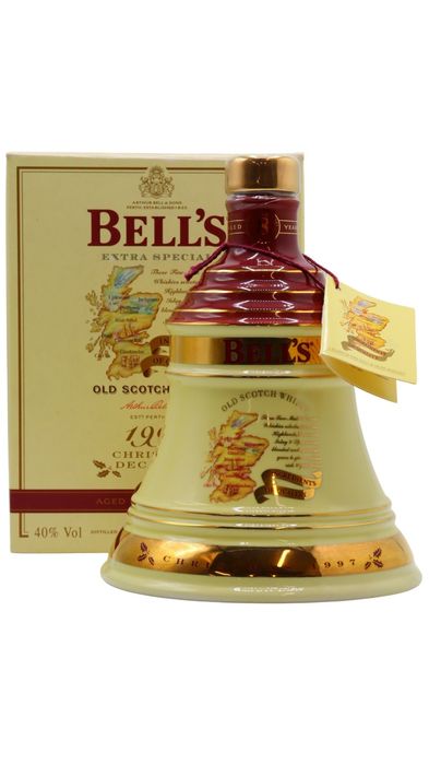 Декантер шотландського віскі Bells ,Christmas 1997,без кришки,
Old