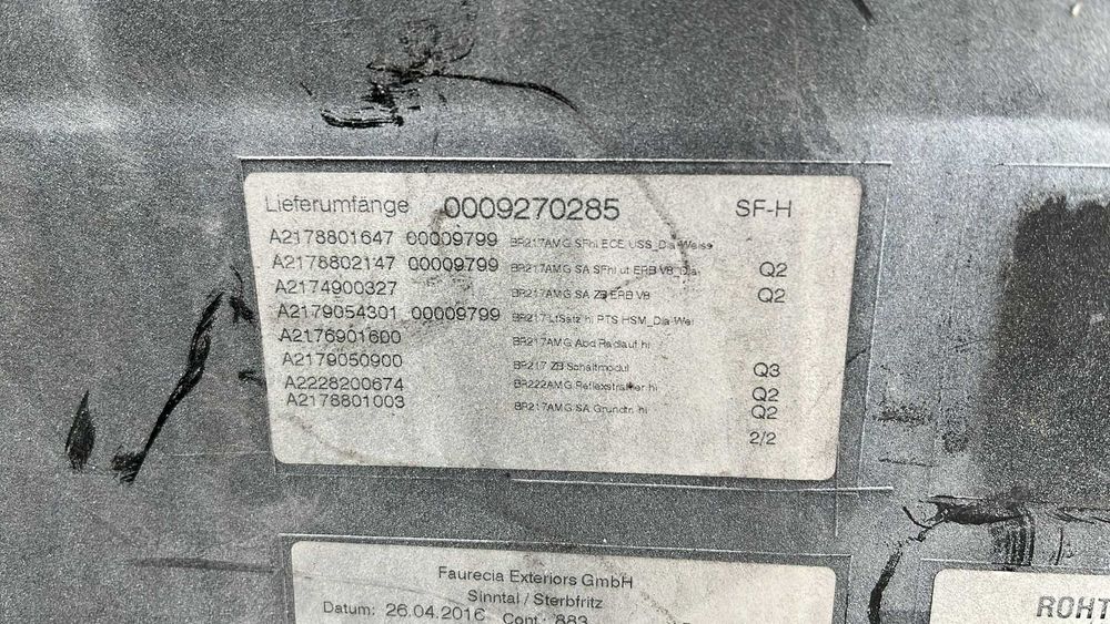 Para choque traseiro Mercedes-Benz S C217