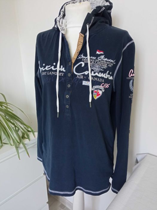 Soccx Blue damska bluza przez głowę z kapturem r 42/XL