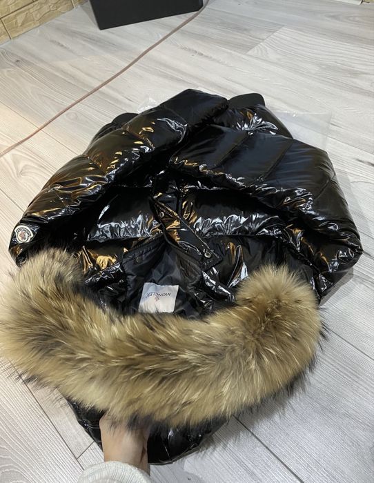 Nowa kurtka damska zimowa Moncler ski futro gęsi puch czarna S M