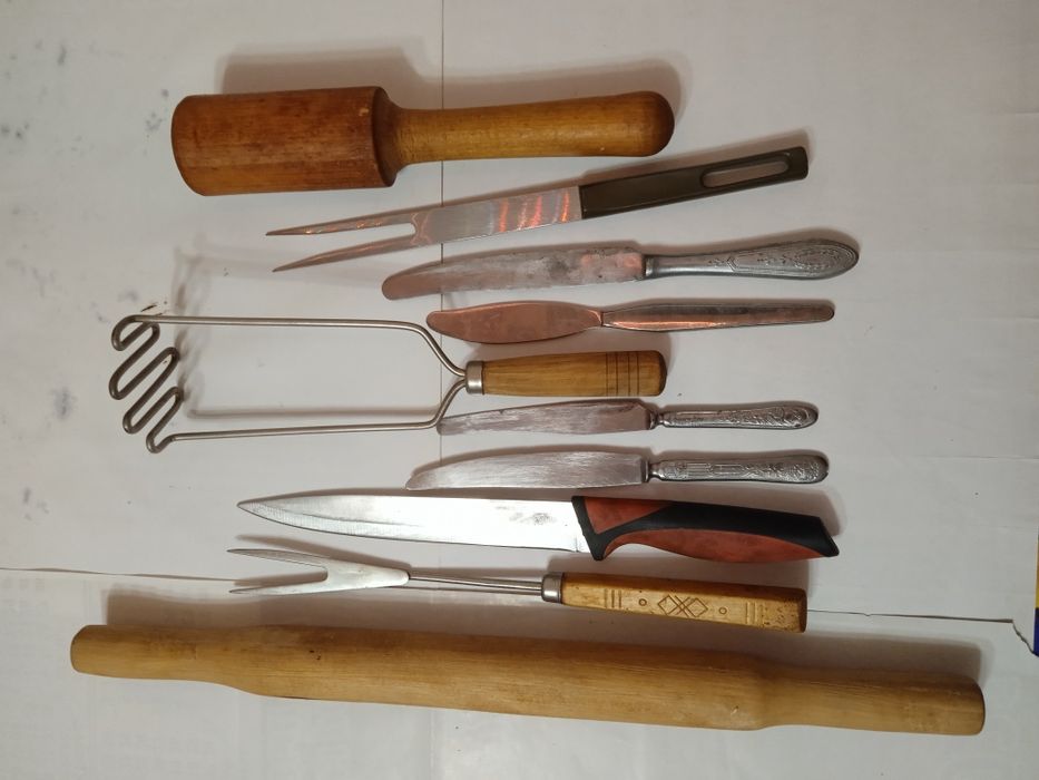 Скалка дерев'яна ножі толкушка