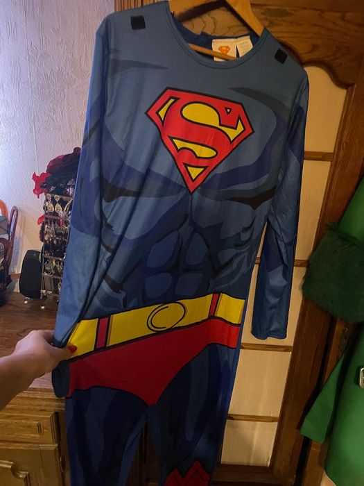 Strój karnawałowy kombinezon Superman roz XL