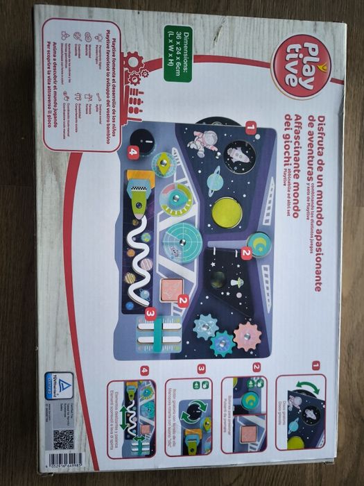 Tabuleiro de Atividades Montessori Espaço Playtive em Madeira