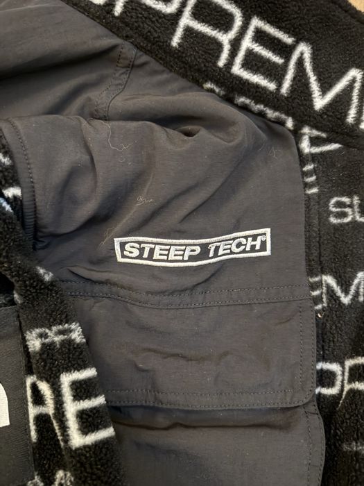Supreme x The North Face steep tech fleece jacket