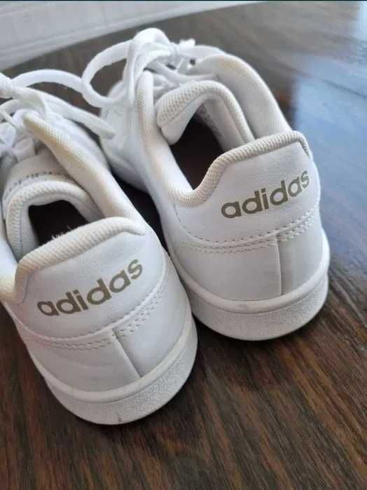 Adidas grand court base różowe białe sneakersy trampki