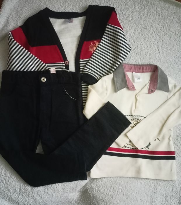Пакет речей (98-104)кофти, джинси,речі в садок