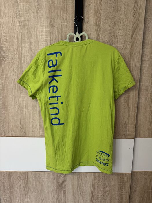 Koszulka Norrona M Tshirt Logowany Viking Falketind Zielona Gorpcore