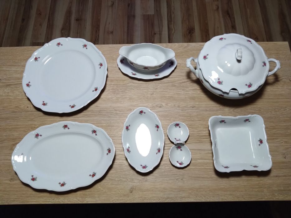 Komplet porcelany Bogucice PRL