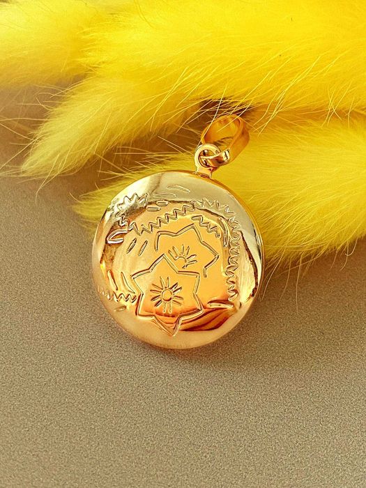 Позолоченный Кулон (открывающийся для фото), Разные Модели. Позолота