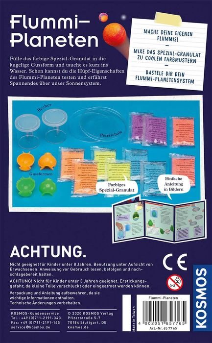 KOSMOS 657765 Zestaw do eksperymentów z planetami Flummi Q22