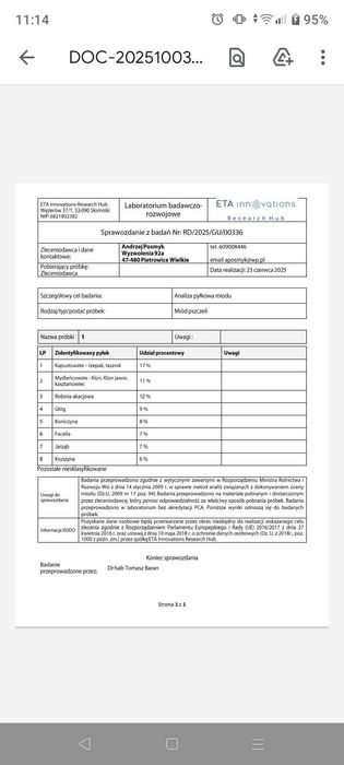 Miód i Apiterpia