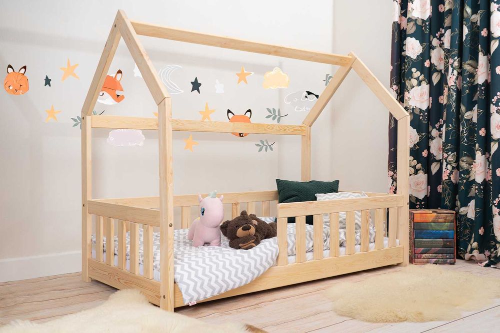 Łóżko dziecięce z barierkami Tipi 140x70,160x80,180x90