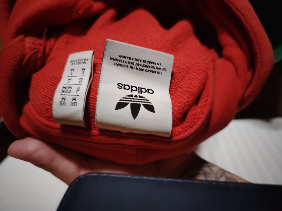 Adidas uza czerwona bawełna L