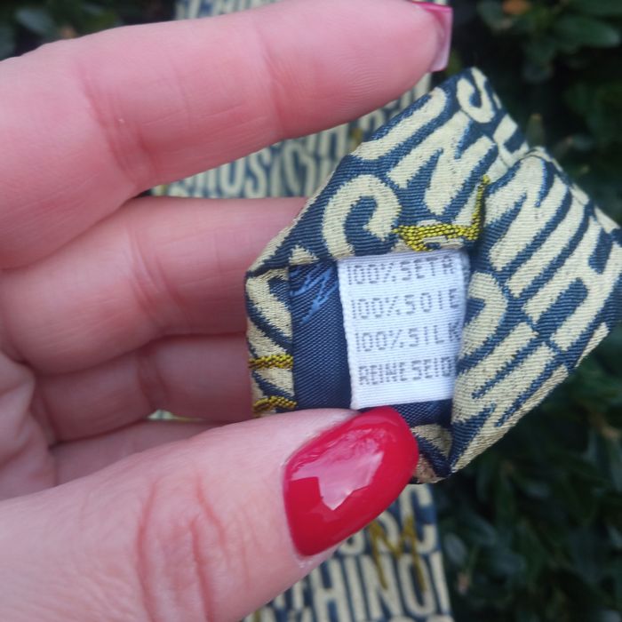 Галстук из натурального шелка Moschino