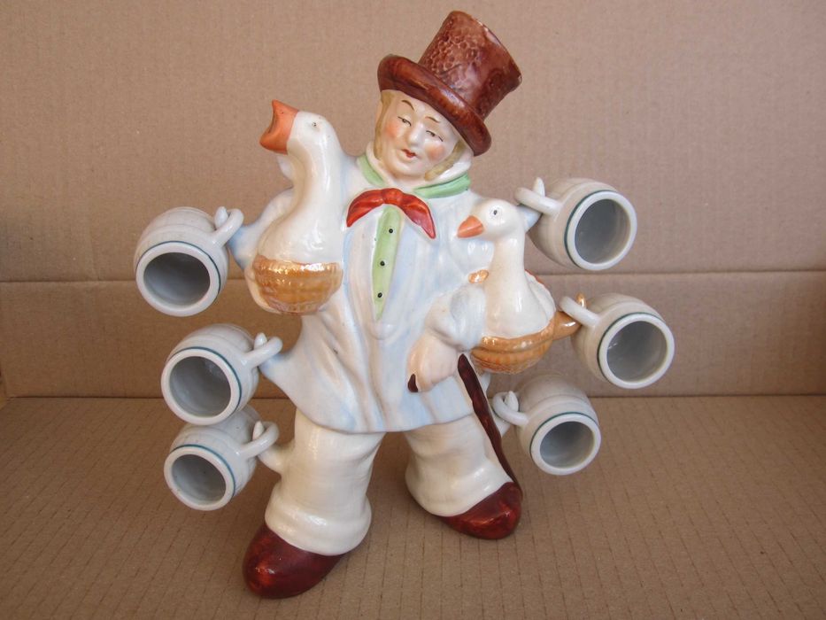 Бюргер ГДР штоф з бокалами фарфор