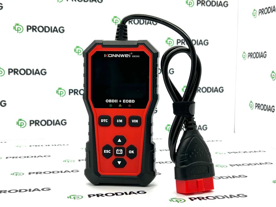 Автосканер з функцією тестера АКБ Konnwei KW340 (EOBD, OBDll, CAN)