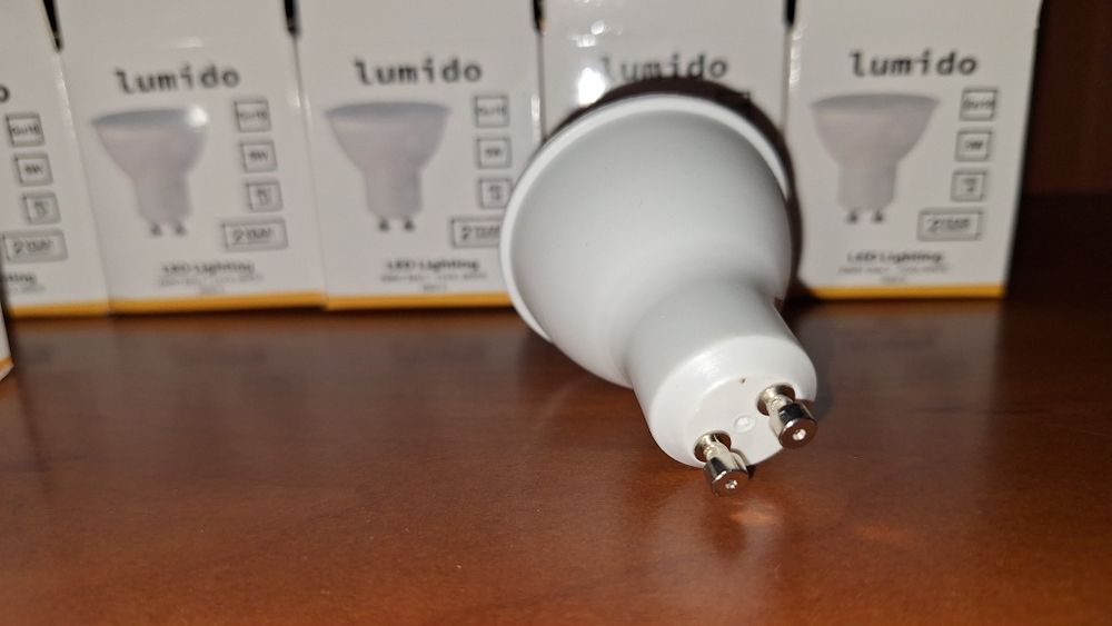 Zestaw żarówek 6 sztuk Gu 10 zimne światło