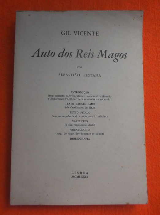 Auto dos Reis Magos de Gil Vicente - Sebastião Pestana