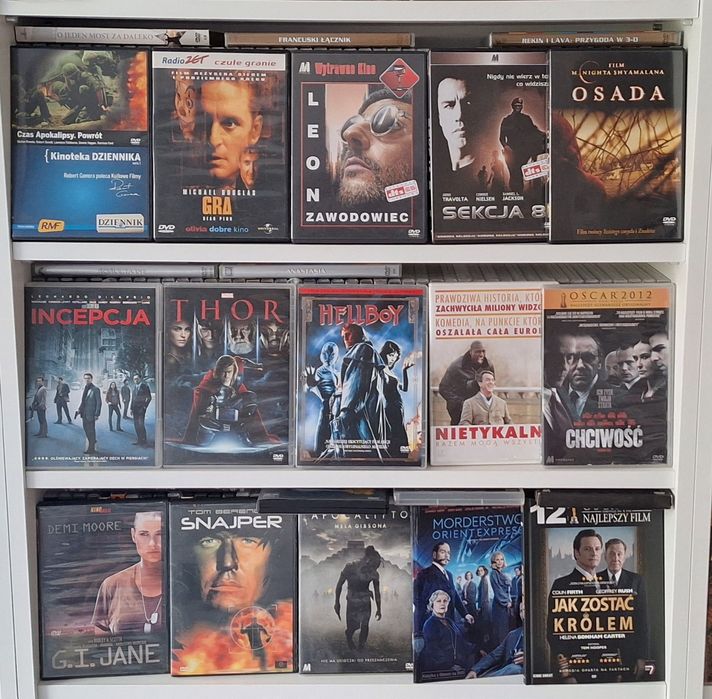 Czas apokalipsy, Leon zawodowiec, Incepcja, Thor,Hellboy, Nietykalni, Snajper